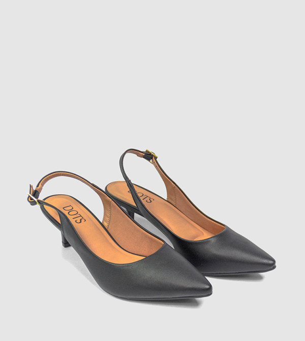 Dots Dots - Black Heeled Sandals