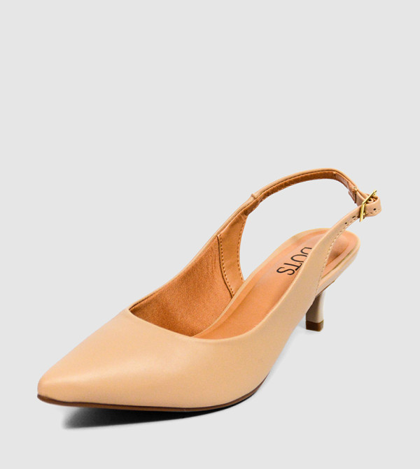 Dots Dots - Beige Heeled Sandals