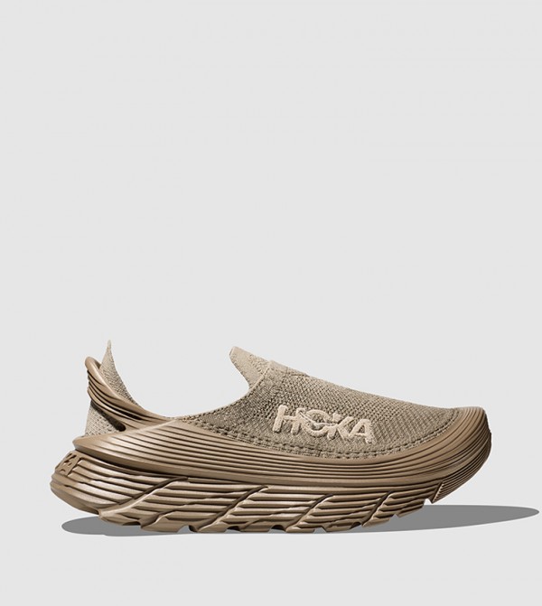 Hoka  Sports Shoes - Beige Walking Shoes
