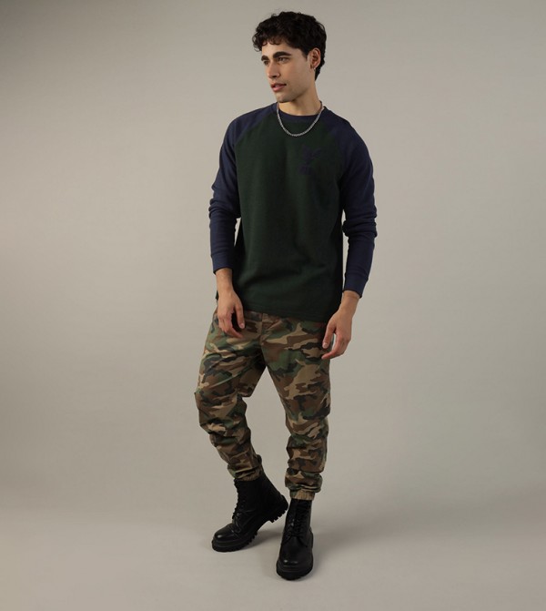 American Eagle American Eagle - Green Casual T-Shirts