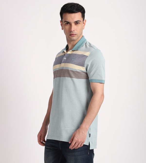 Beverly Hills Polo Club  T-Shirts - Blue Polo T-shirts