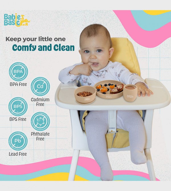 Babies Basic  Dishes & Utensils - Beige Dishes & Utensils