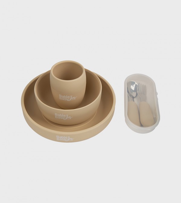 Babies Basic  Dishes & Utensils - Beige Dishes & Utensils