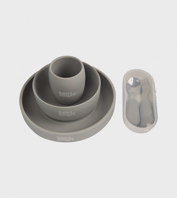 Babies Basic  Dishes & Utensils - Grey Dishes & Utensils