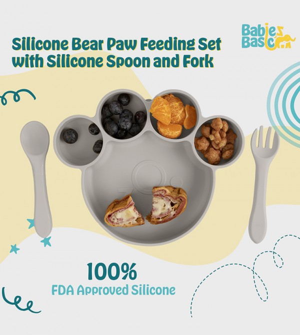Babies Basic  Dishes & Utensils - Grey Dishes & Utensils