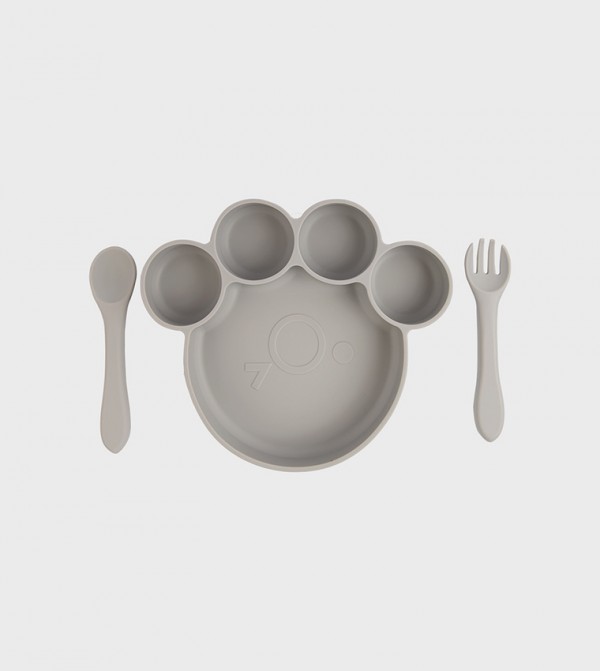 Babies Basic  Dishes & Utensils - Grey Dishes & Utensils