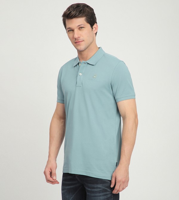 Beverly Hills Polo Club  T-Shirts - Green Polo T-shirts