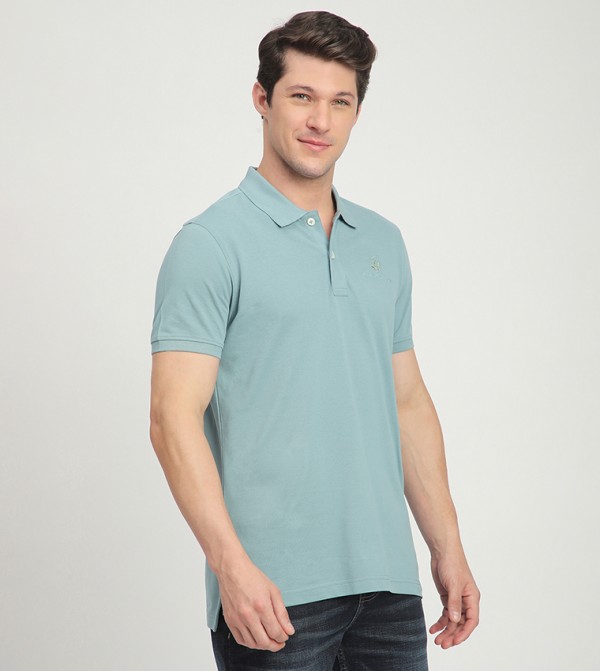 Beverly Hills Polo Club  T-Shirts - Green Polo T-shirts