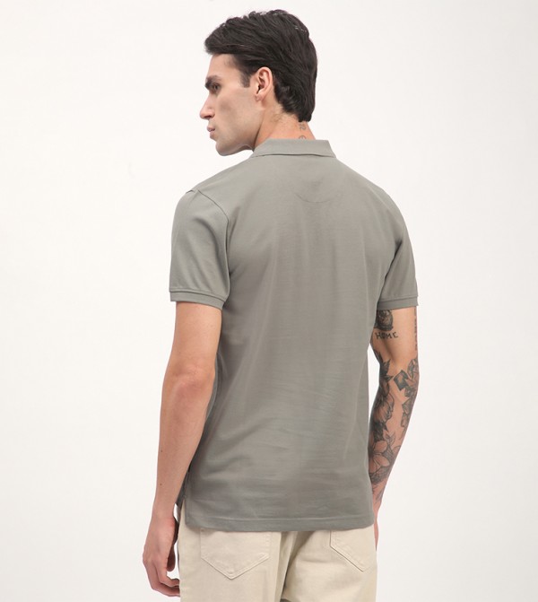 Beverly Hills Polo Club  T-Shirts - Grey Polo T-shirts