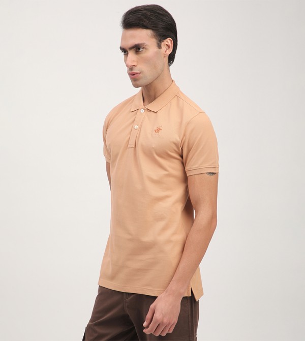 Beverly Hills Polo Club  T-Shirts - Orange Polo T-shirts
