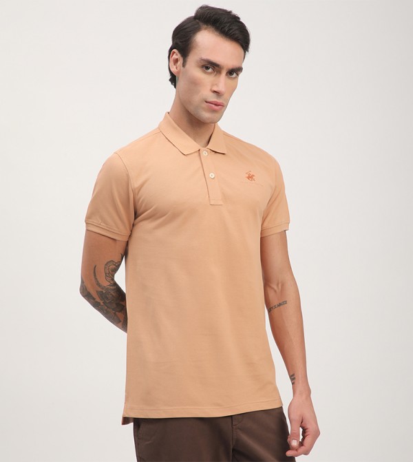 Beverly Hills Polo Club  T-Shirts - Orange Polo T-shirts