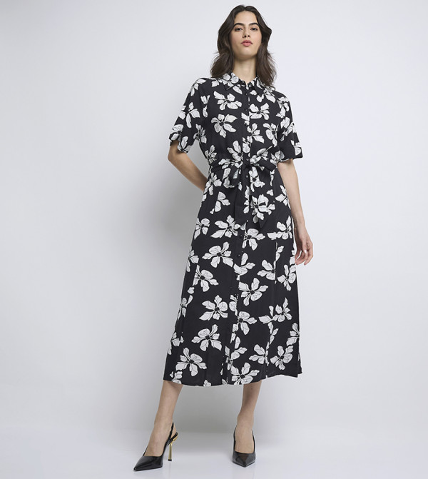 آن كلاين آن كلاين - أسود Shirt & T-Shirt Dresses