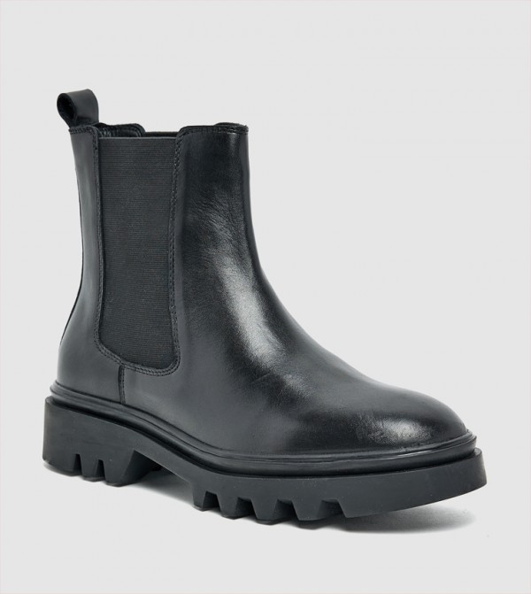 Hush Puppies  Ankle Boots - Black Ankle length Boots