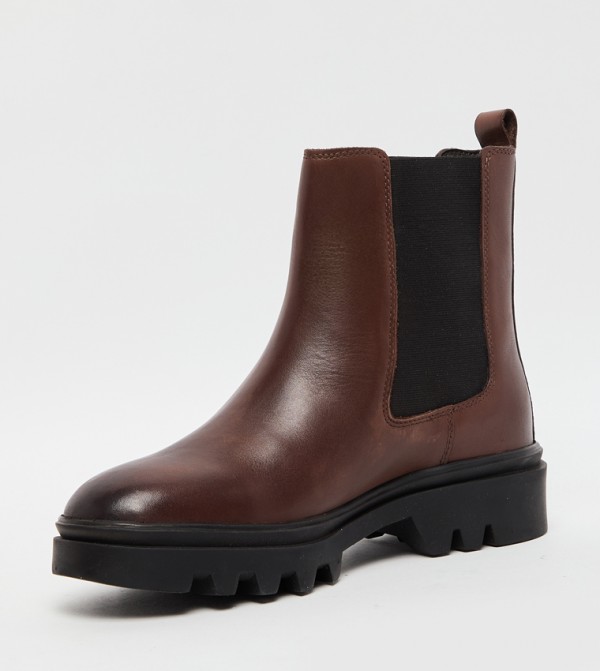 Hush Puppies  Ankle Boots - Brown Ankle length Boots