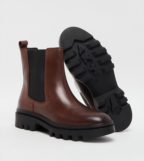 Hush Puppies  Ankle Boots - Brown Ankle length Boots