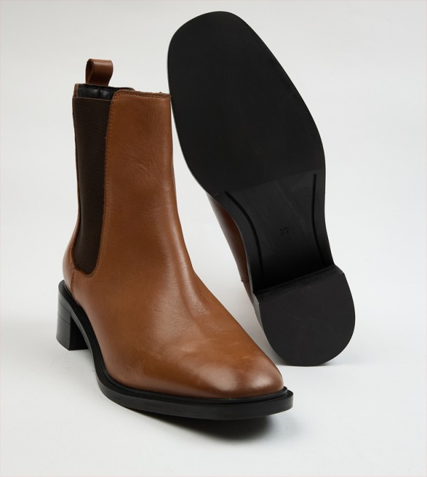 Hush Puppies  Ankle Boots - Tan Ankle length Boots
