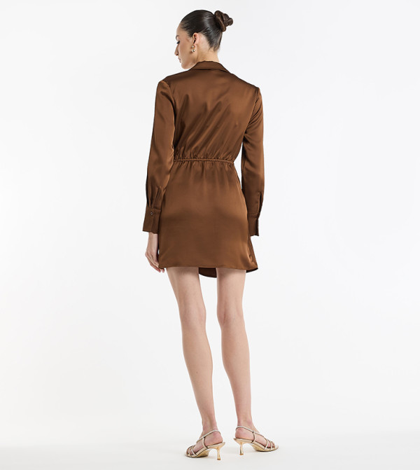 BCBG  Mini Dresses - Khaki Mini Dresses