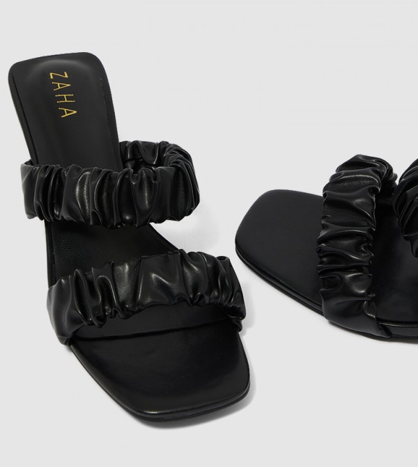 ZAHA @ CCC  - Black Heeled Sandals