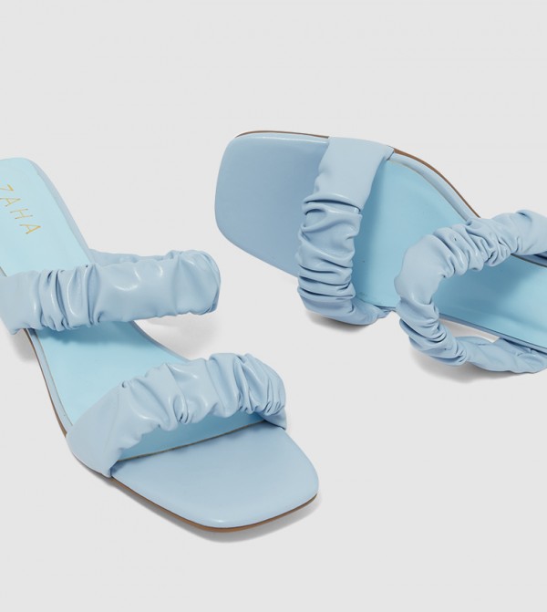 ZAHA @ CCC  - Blue Heeled Sandals
