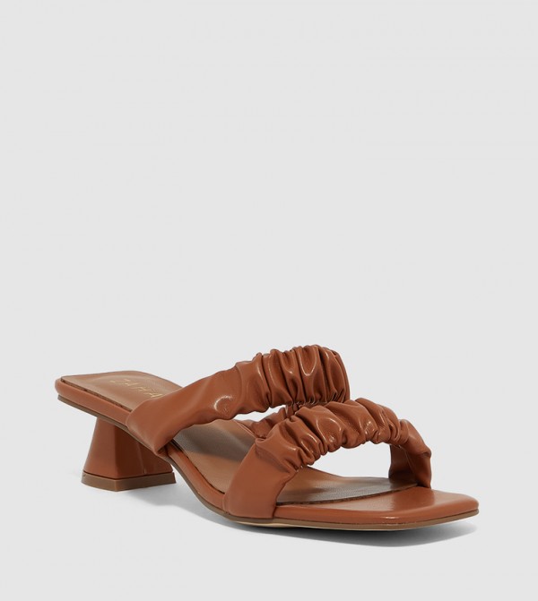 ZAHA @ CCC  - Tan Heeled Sandals