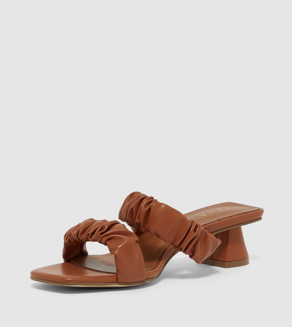 ZAHA @ CCC  - Tan Heeled Sandals