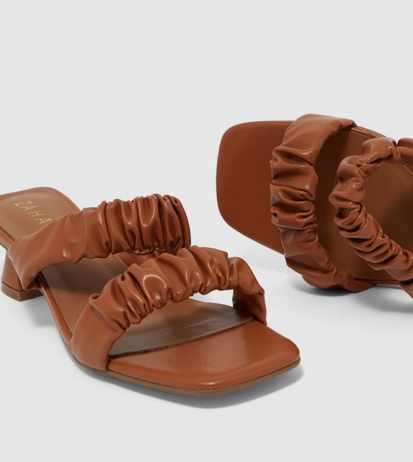 ZAHA @ CCC  - Tan Heeled Sandals