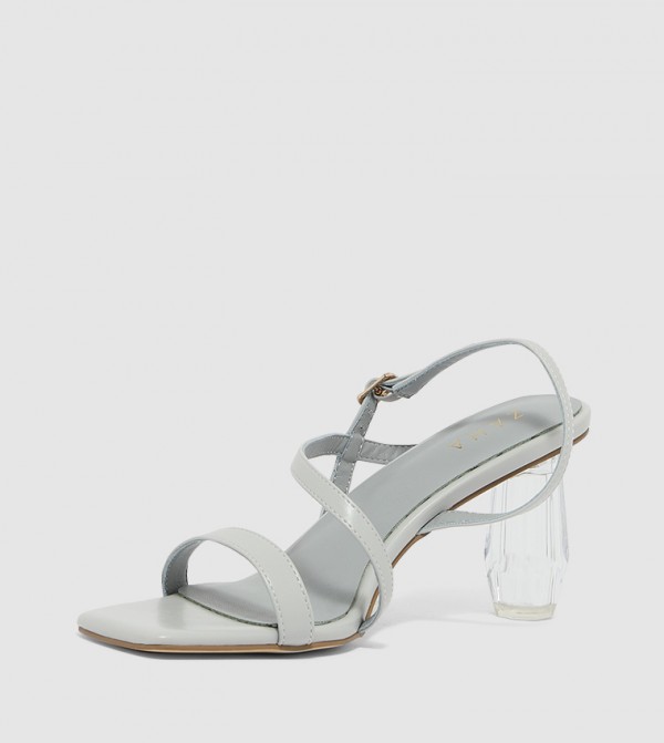 ZAHA @ CCC  - Grey Heeled Sandals