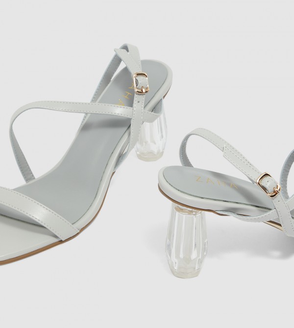ZAHA @ CCC  - Grey Heeled Sandals