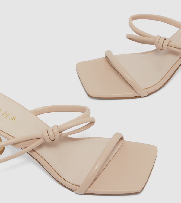 ZAHA @ CCC  - Beige Heeled Sandals