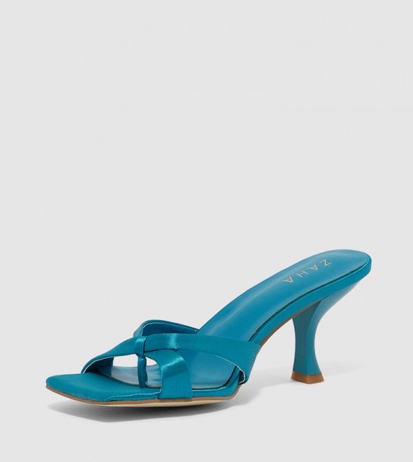 ZAHA @ CCC  - Blue Heeled Sandals