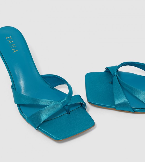 ZAHA @ CCC  - Blue Heeled Sandals