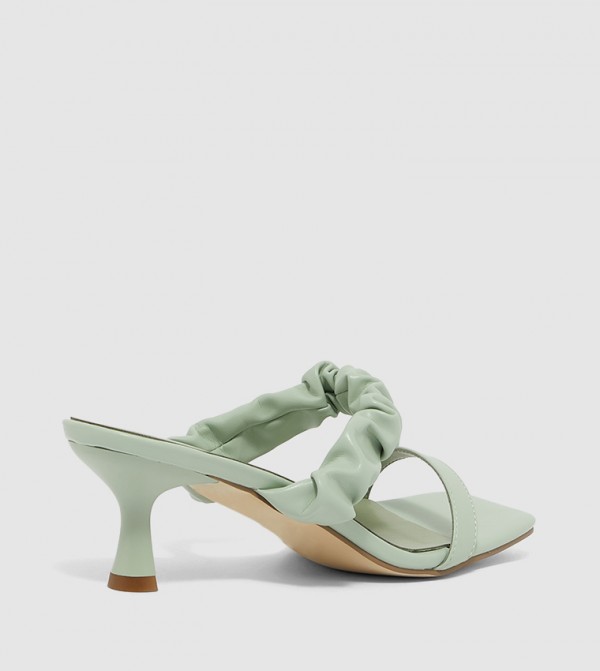 ZAHA @ CCC ZAHA - Green Heeled Sandals