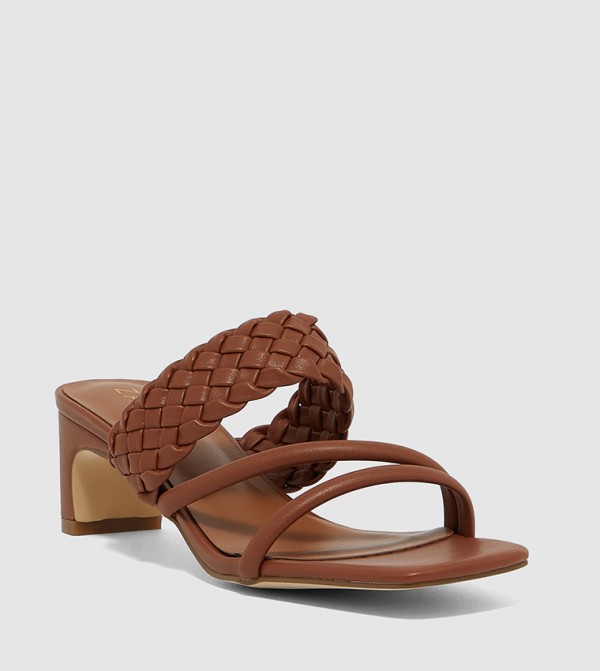 ZAHA @ CCC ZAHA - Brown Heeled Sandals