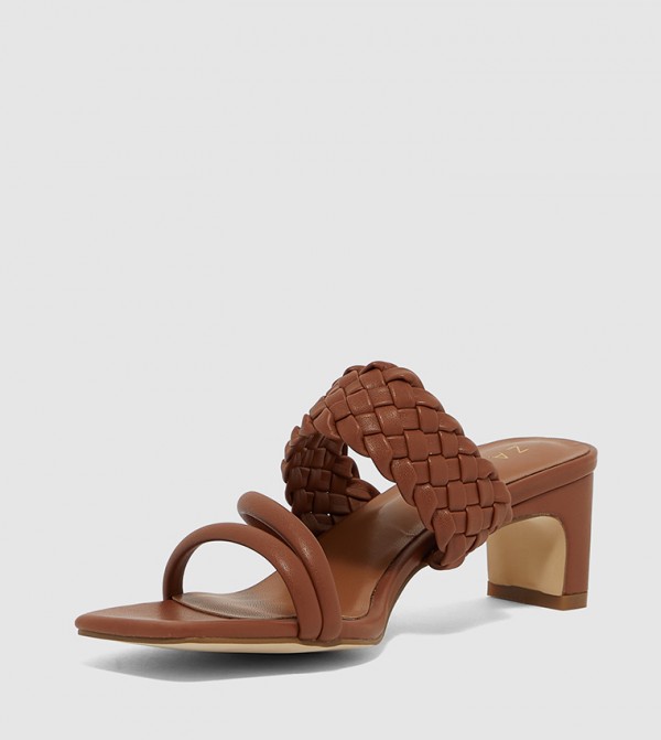 ZAHA @ CCC ZAHA - Brown Heeled Sandals