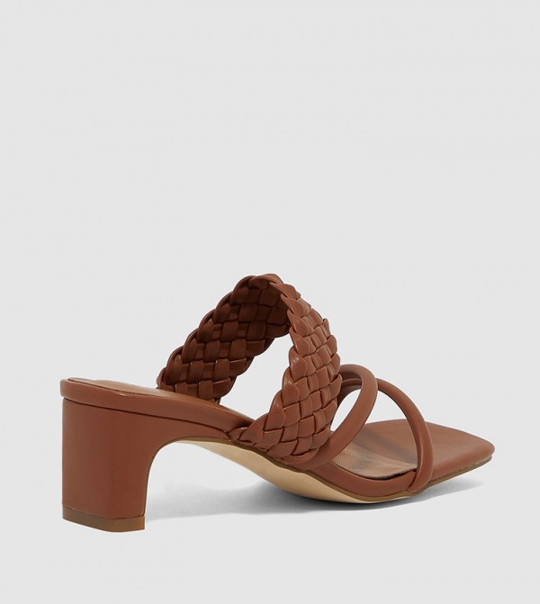 ZAHA @ CCC ZAHA - Brown Heeled Sandals