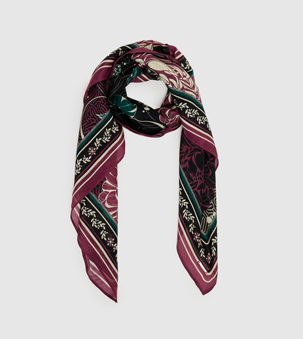 BCBG  Scarves - Black Woven Scarves