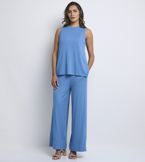 Anne Klein  Co-Ord Set - Blue Co-Ord Set
