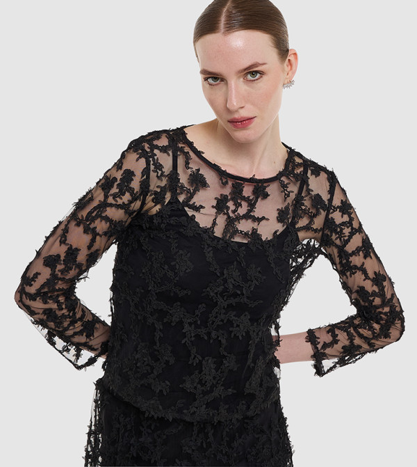 BCBG  Clothing - Black Casual Tops