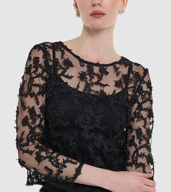 BCBG  Clothing - Black Casual Tops