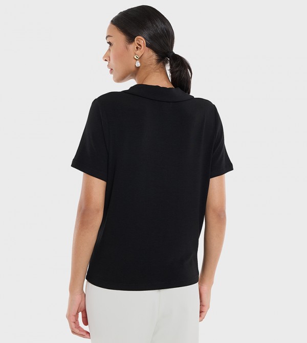 BCBG BCBG - Black Polo T-shirts