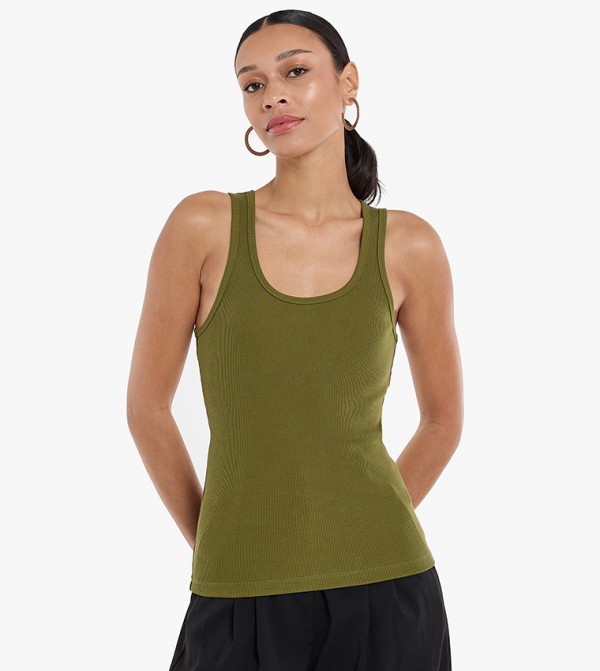 بي سي بي جي بي سي بي جي - أخضر Sleeveless Tops