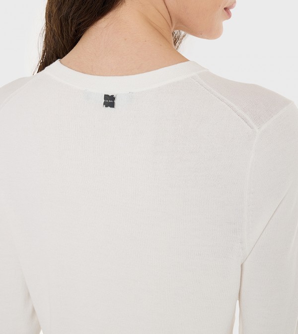 BCBG  Sweaters - White Round Neck Sweaters