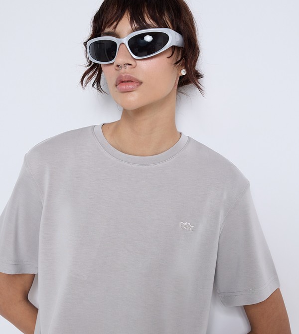 F5  - Grey Short Sleeve T-Shirts