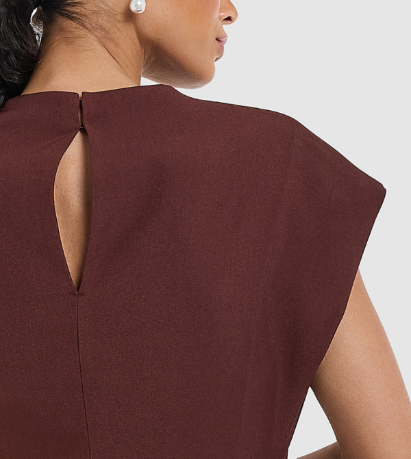 BCBG  Midi Dresses - Brown Midi Dresses