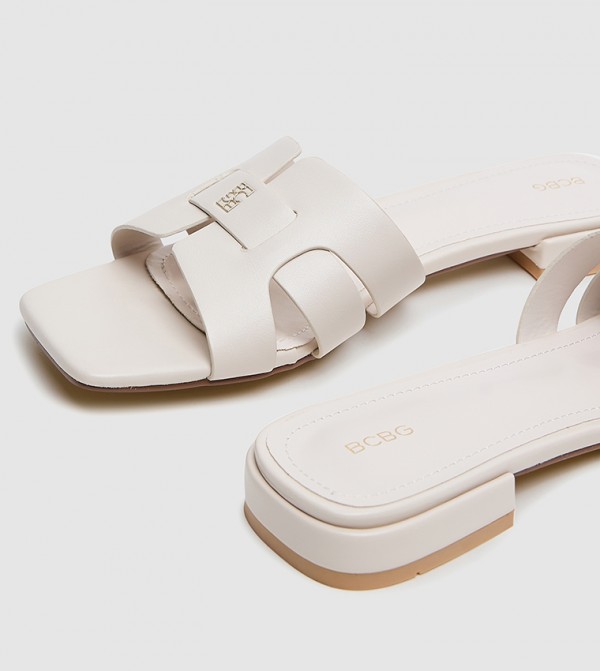BCBG  - Beige Flat Sandals