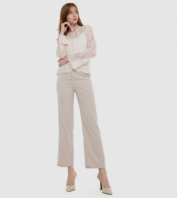 BCBG  Formal Pants - Grey Casual Pants