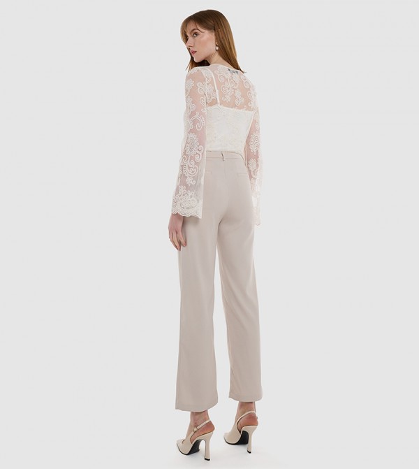 BCBG  Formal Pants - Grey Casual Pants