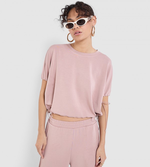 F5  Cropped Tops - Pink Cropped Tops