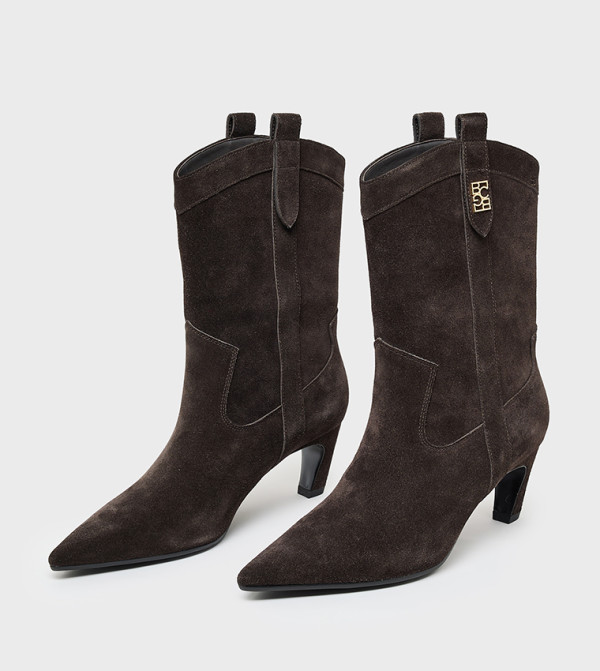 بي سي بي جي  بوت لمنتصف الساق - بني  Mid Calf Boots
