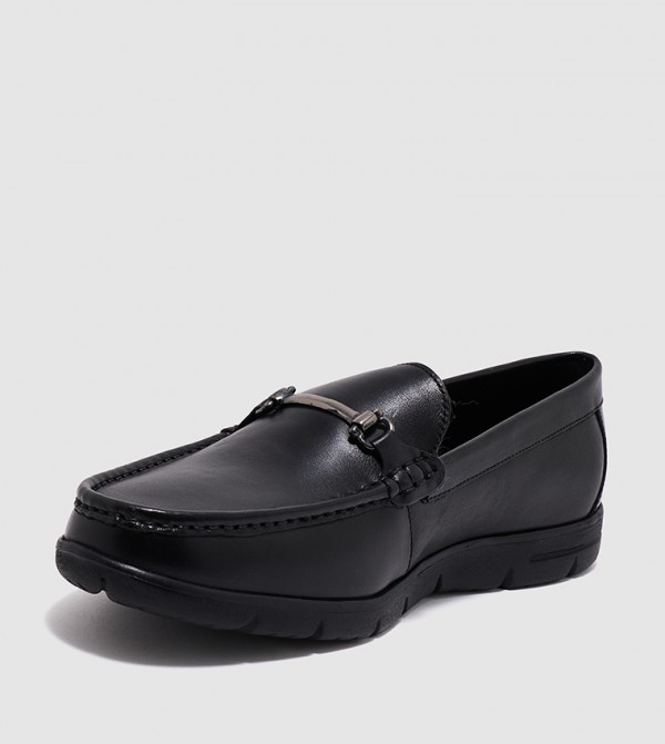 Hush Puppies  - Black Moccasins/Loafer